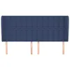 vidaXL Kopfteil mit Ohren Blau 183x23x118/128 cm Stoff Produktbild-Vorschau 3