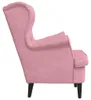vidaXL Sessel Rosa Samt Produktbild-Vorschau 6