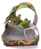 Laura Vita Damen Zehenring-Pantolette mit floralen Produktbild-Vorschau 6
