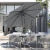 Sekey Alu Sonnenschirm 300 cm Rund Knickbar mit Kurbel Produktbild-Vorschau 2