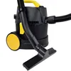 A black and yellow wet and dry vacuum cleaner is shown against a white background. Produktbild-Vorschau