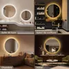 S'AFIELINA miroir de salle de bain LED rond miroir de salle Voir les images du produit 2