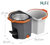 Relaxdays Sada na vytírání podlah, 14,5 l kbelík a Náhled obrázku produktu 4