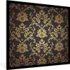 MuchoWow® Gerahmtes Poster Blumen - Licht - Vintage 40x40 Produktbild-Vorschau 1