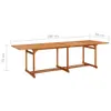 Möbel 13-tlg. Garten-Essgruppe 280x90x75 cm Massivholz Produktbild-Vorschau 12