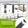 Juskys 3er Metall Regalsystem Basic - 1 Eckregal & 2 Produktbild-Vorschau 4