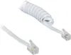Goobay Telefonhörer-Spiralkabel 4m,ws,St/St 68601 Produktbild-Vorschau 1