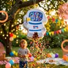 Relaxdays Pinata Astronaut, mit Stab & Maske, Partypinata Produktbild-Vorschau 2