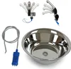 Edelstahl Spülbecken Camping Spüle Waschbecken 36 cm Ø Produktbild-Vorschau 1