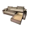 A sectional sofa with its sleeping function extended and storage compartment open. Náhľad obrázku produktu