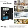 Armoire métallique à dossiers 4 niveaux 140x90x40cm - noir Voir les images du produit 7