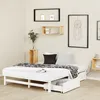 Homestyle4u Holzbett Palettenbett 140x200 cm 2 Schubladen Produktbild-Vorschau 3