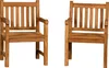 Two wooden chairs are shown against a white background. Produktbild-Vorschau