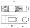 Sapho douchehouder voor douchestang, 30x15mm, ABS / mat Productafbeelding-voorbeeld 2