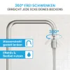 Bächlein Wasserhahn-Aufsatz in Edelstahl gebürstet - gerade Produktbild-Vorschau 4