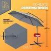 KINGSLEEVE® Ombrellone in Alluminio Inossidabile Ø330cm UV Anteprima dell’immagine prodotto 3