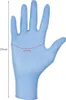 ISO Guanti monouso in nitrile 100 pz. S blu Anteprima dell’immagine prodotto 2