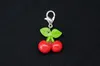 Kirsche Charm Zipper Pull Anhänger Miniblings doppel klein Produktbild-Vorschau 3