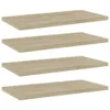 Półki Na Książki, 4 Szt., Kolor Dąb Sonoma, 40X20X1,5 Cm Podgląd zdjęcia produktu 7