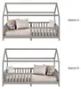 Hausbett NINA aus massiver Kiefer, schönes Montessori Bett Produktbild-Vorschau 6