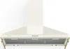 A cream-colored kitchen range hood with gold accents, shown against a white background. Produktbild-Vorschau