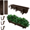 KADAX Balkonkasten Blumentopf Blumentopf 80cm Halterungen Produktbild-Vorschau 1