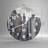 Wanduhr - Rund - Glasuhr - Warschau Palast Kultur - 30x30cm Produktbild-Vorschau 3