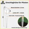 Bodenhülse Einschlagbodenhülse Einschlaghülse Pfostenträger Produktbild-Vorschau 2
