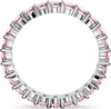 Swarovski Matrix Ring 5658853Rundschliff, Rosa, Rhodiniert Produktbild-Vorschau 4