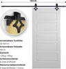 SWANEW Schiebetürsystem Schiebetürbeschlag Set 150kg Produktbild-Vorschau 2