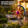 Buntes Windrad Sonne Mond u Sterne Garten aus Metall Produktbild-Vorschau 3