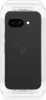 The back of a black smartphone in a clear protective case. Produktbild-Vorschau