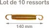 Confezione da 10 molle dorate per trampolino, 140 mm Anteprima dell’immagine prodotto 2