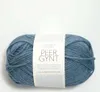 Sandnes Peer Gynt 50g - 100% Schurwolle Blau meliert 6324 Produktbild-Vorschau 4