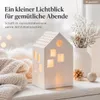 Teelichthalter Windlicht  Porzellan Lichtstübchen Produktbild-Vorschau 4
