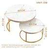 STILVORA Couchtisch 2er Set Satztisch Gold, Beistelltisch Produktbild-Vorschau 7