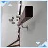 A close-up view of a wooden handrail mounted on a white wall next to a staircase. Náhľad obrázku produktu