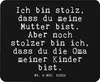 Mr. & Mrs. Panda Mouse Pad Ich bin stolz, dass... - Schwarz Produktbild-Vorschau 1