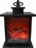 Sfeerhaard schwarze LED Kamin Laterne mit Timer - Produktbild-Vorschau 1