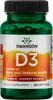 Vitamina D3 5000IE 250 capsule morbide Swanson Health Anteprima dell’immagine prodotto 1