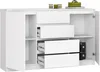 Kommode AKORD K160 Weiß 160 cm 2 Türen 4 Schubladen 4 Produktbild-Vorschau 2