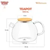 Teiera Wilmax da 1500 ml con filtro a molla e coperchio in Anteprima dell’immagine prodotto 3