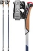 A pair of trekking poles and a close-up of one of the handles with its strap. Produktbild-Vorschau