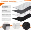 Diagram showing the layered structure of a pet bed, with callouts describing each layer. Náhľad obrázku produktu