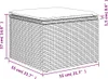 vidaXL Zahradní stolička s polštářem černá 55x55x37 cm Poly Náhled obrázku produktu 7