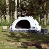 vidaXL Campingzelt 4 Personen Weiß Verdunkelungsstoff Quick Produktbild-Vorschau 3