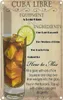 vianmo Blechschild 18x12 cm Cuba Libre Equipment ingredient Produktbild-Vorschau 1