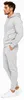 Herren Jogginganzug einfarbig 100% BW 586 Grau XL Produktbild-Vorschau 3