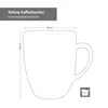 6er Set Yellow Kaffeebecher Gelb 350ml mit Henkel Produktbild-Vorschau 5