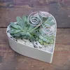 Herz Pflanzschale Vintage schwarz 15 x 15 cm Grabschmuck Produktbild-Vorschau 5